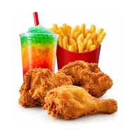 3 pieces chicken fries and drink