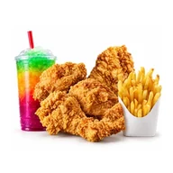 5 pieces chicken fries and drink